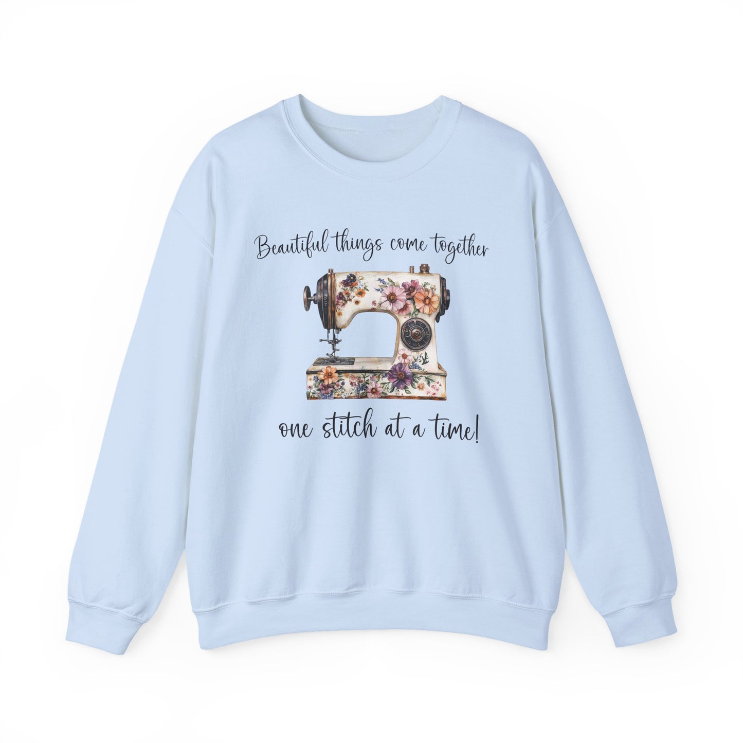 Vintage Floral Sewing Machine Sweatshirt In House