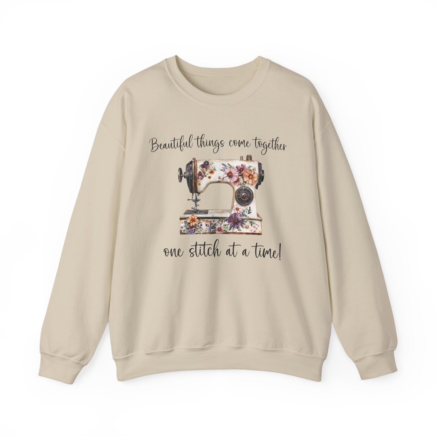 Vintage Floral Sewing Machine Sweatshirt In House