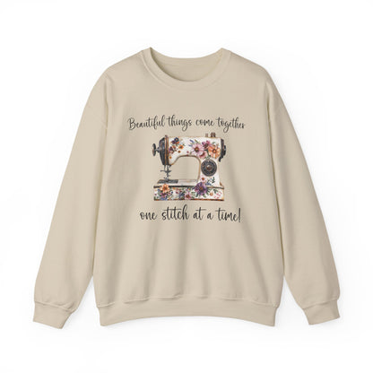Vintage Floral Sewing Machine Sweatshirt In House