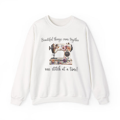 Vintage Floral Sewing Machine Sweatshirt In House