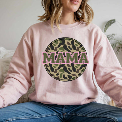 Camo Mama Sweatshirt — Women's Hunting & Outdoors Crewneck