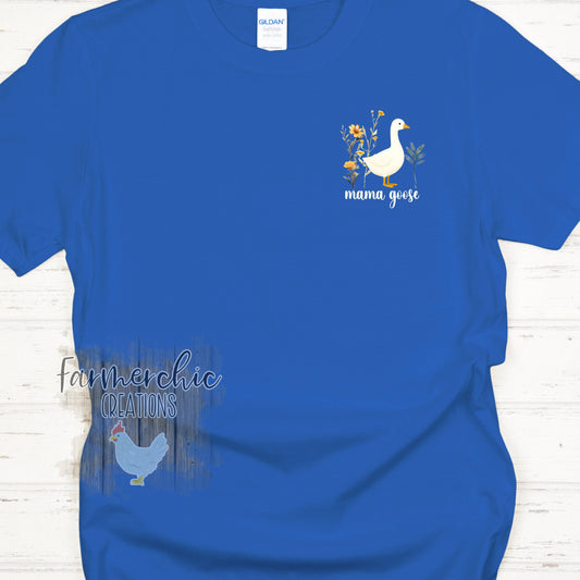 Mama Goose Farm Shirt – Rustic Country Mom Tee | Farmerchic Creations