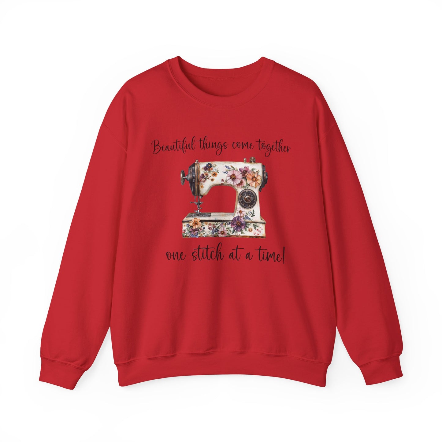 Vintage Floral Sewing Machine Sweatshirt In House