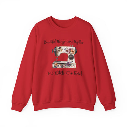 Vintage Floral Sewing Machine Sweatshirt In House